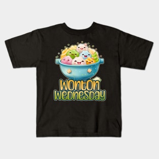 Wonton Wednesday Foodie Design Kids T-Shirt